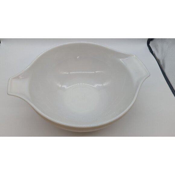 Vintage Pyrex Sandalwood 444 Cinderella Mixing Bowl Tan with White Ivy - Picture 11 of 16